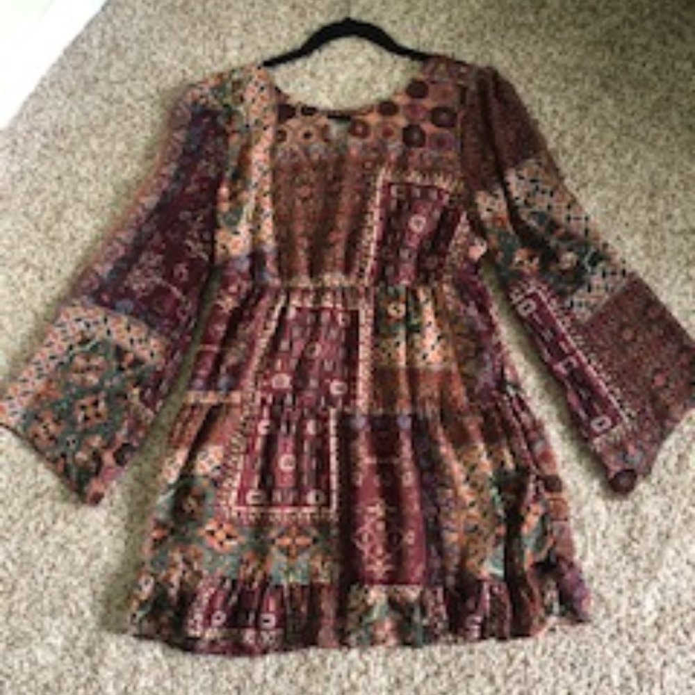 Multi-Pattern Dress - Picture 3 of 6